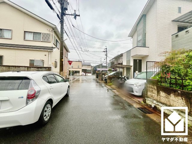 宇治市伊勢田町砂田　1号地の前面道路含む現地写真|4月23日　写真撮影