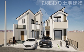 【外観】 | 南区相南2丁目  2号棟 4期 | イメージパース（完成時に現況と異なる場合は現況優先となります）