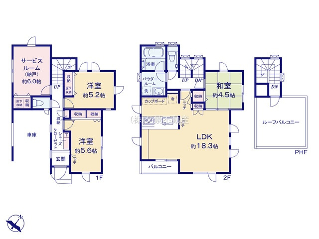 《仲介手数料無料》板橋区仲町39-3新築一戸建ての間取り