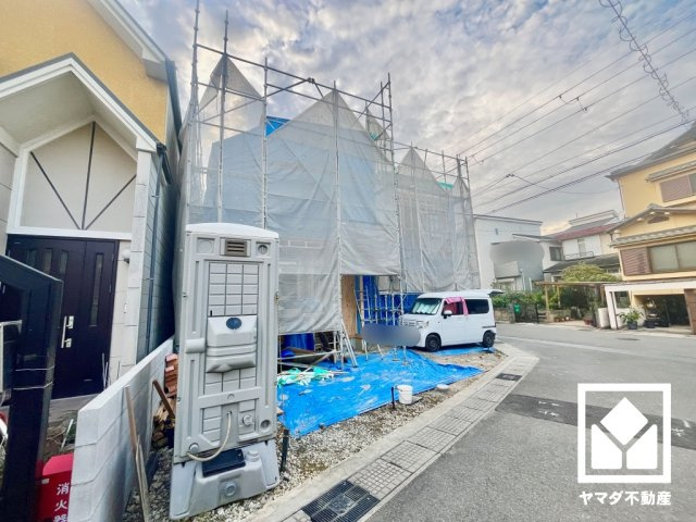 宇治市伊勢田町砂田　2号地の前面道路含む現地写真|4月23日　写真撮影