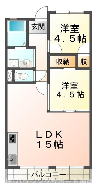 リバーサイドハイツの間取り