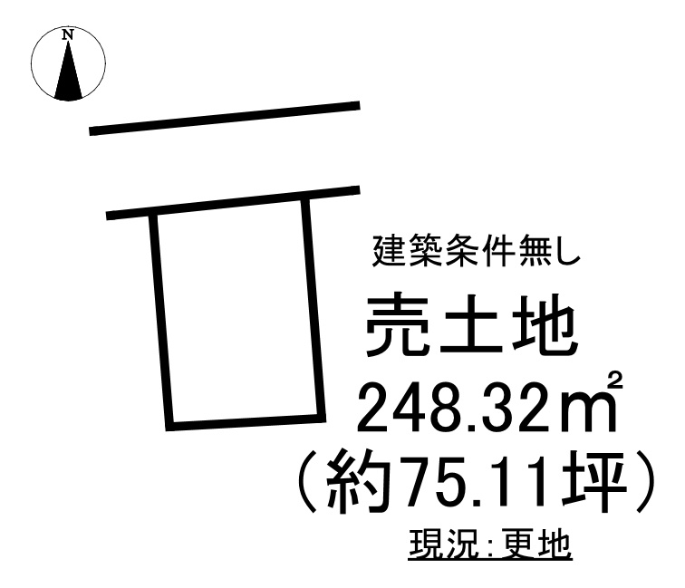 富岡町小浜 売土地の土地図