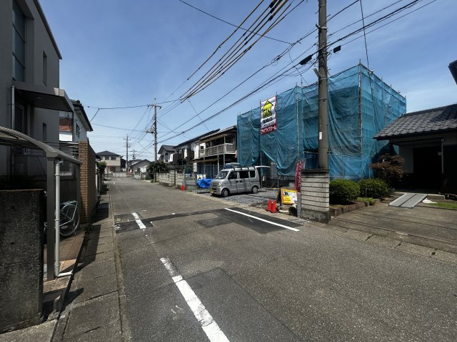新築　高崎中居3丁目の前面道路含む現地写真|現地写真　南側接道幅員約6.0ｍ