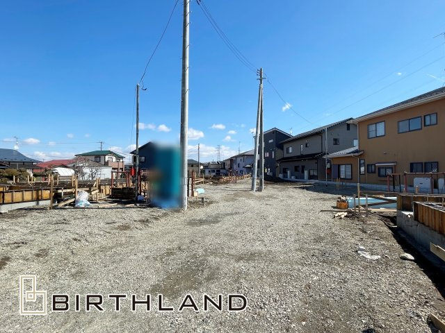 新築戸建・新築建売　西郷村小田倉第33　小田倉小・西郷第二中の外観|着工時現地写真　2026年3月8日撮影　