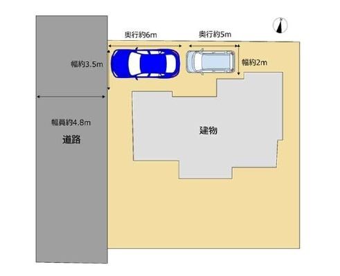 中古戸建　鳩山町松ヶ丘1-14-15（リフォーム住宅）の区画図