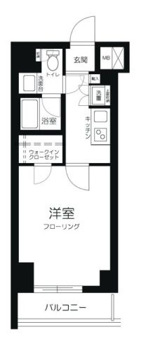 ルーブル清澄白河参番館の間取り