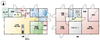 【間取り】 | 姶良市西餅田　中古戸建