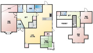 【間取り】 | PLAISIR RENOVIA 寒河江市高田1丁目
