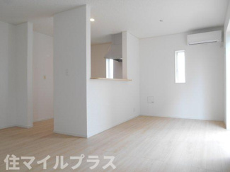 【居間・リビング】 | 鏡石町境新築一戸建て4棟 | おしゃれなリビングです