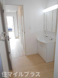 【独立洗面台】 | 鏡石町境新築一戸建て4棟 | 朝の身支度には欠かせない独立洗面化粧台
