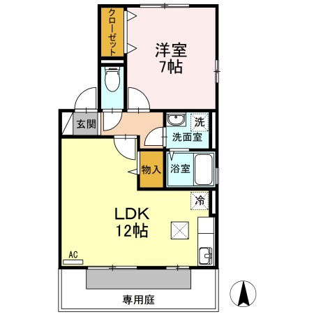 【間取り】 | ソレーユ高岡　C棟