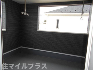 【バルコニー】 | 鏡石町境新築一戸建て4棟 | 広々としたバルコニーです