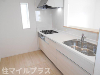 【キッチン】 | 鏡石町境新築一戸建て4棟 | コンパクトなキッチンで掃除もラクラク