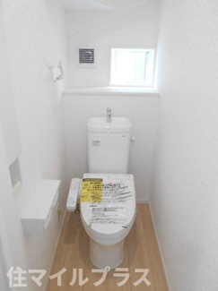 【トイレ】 | 鏡石町境新築一戸建て4棟 | コンパクトで使いやすいトイレです