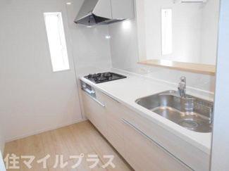 【キッチン】 | 鏡石町境新築一戸建て4棟 | きれいなキッチンです