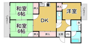 ユニハイム阪西の間取り