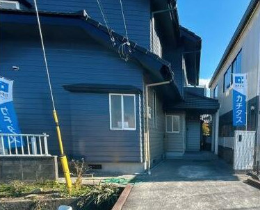 八代市築添町　戸建の前面道路含む現地写真