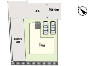 福岡市東区三苫3期　１号棟の区画図
