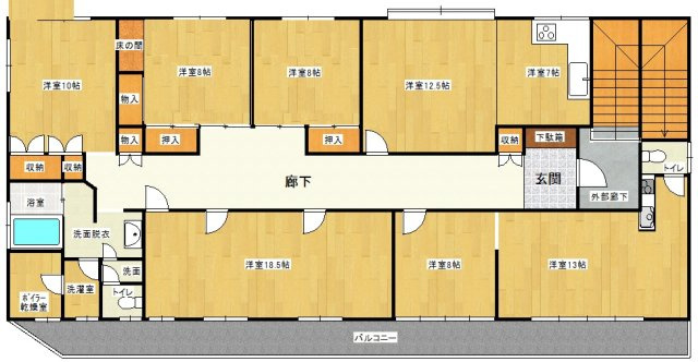 明田中央ビルの間取り