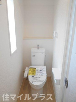 【トイレ】 | 鏡石町境新築一戸建て4棟 | トイレです