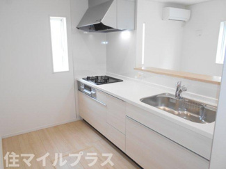 【キッチン】 | 鏡石町境新築一戸建て4棟 | コンパクトなキッチンで掃除もラクラク