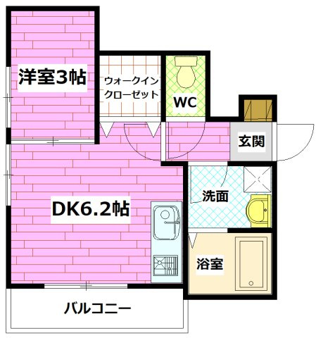 ロイヤルヴィラ向洋 A棟の間取り