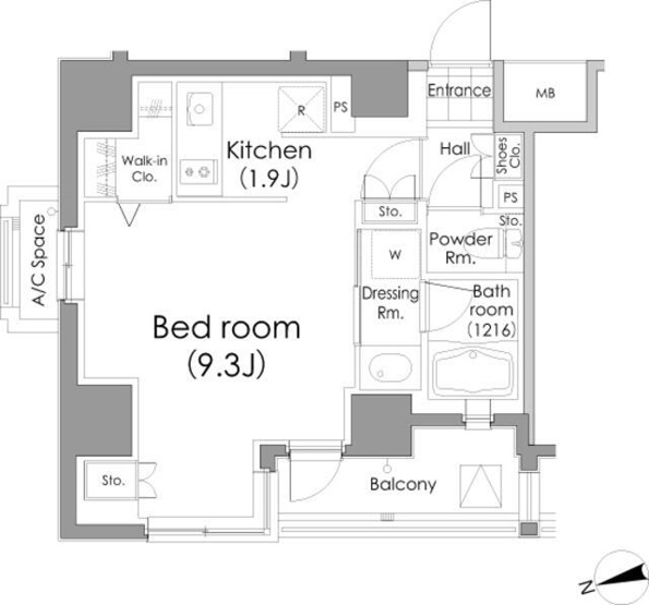 【間取り】 | パークハビオ戸越 | D2タイプ