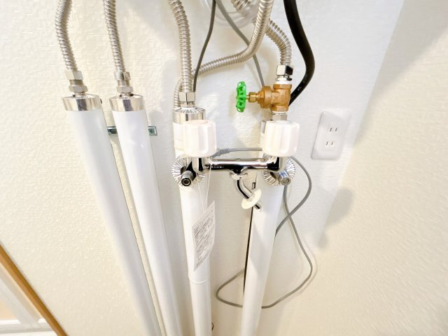 北見市高栄西町７丁目１６番地７　中古売家の設備|【リフォーム済】洗濯機の水栓は新品の物に交換致しました。