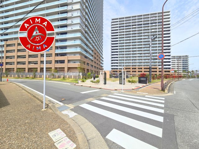 ベルアージュ井尻の完成予想図|前面道路含む現地写真です。