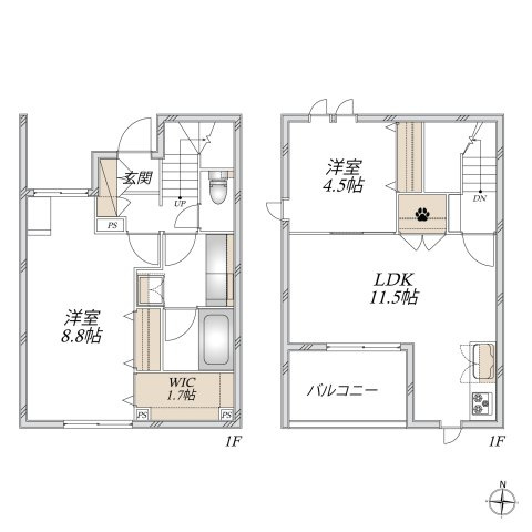 ｇｌｕｃｋ　ｈａｕｓ　グリュックハウスの間取り
