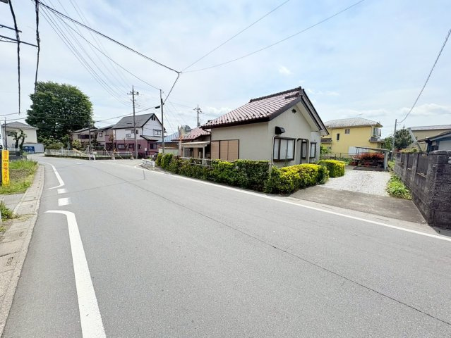 鶴ヶ島市町屋　建築条件なし売地　東武越生線『西大家駅』徒歩3分　【新町小学区】の前面道路含む現地写真