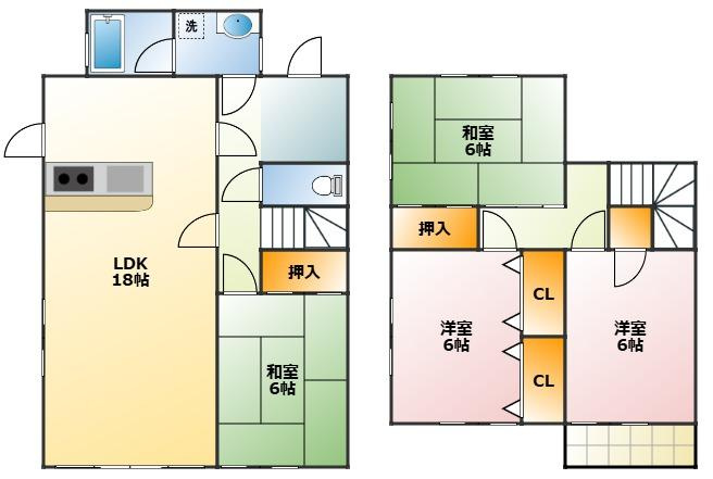 曙町測点戸建2の間取り