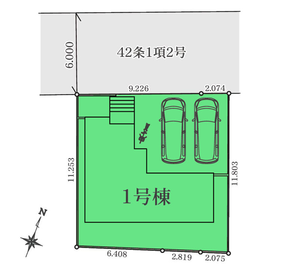 【区画図】 | リナージュ高崎市石原町01期ー① | 寺尾小学校、寺尾中学校まで徒歩10分圏内！