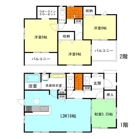 【間取り】 | ブルーミングガーデン高崎市倉賀野町ー② | 玄関には嬉しいシューズインクローク完備！
水回りを最短距離で結んだラクラク家事同線！食器洗浄乾燥機付き！