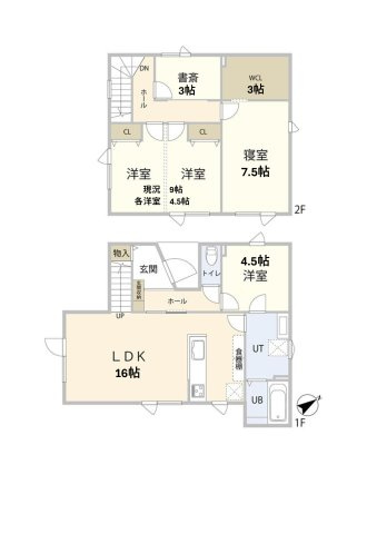 発寒8条14丁目　一戸建ての間取り