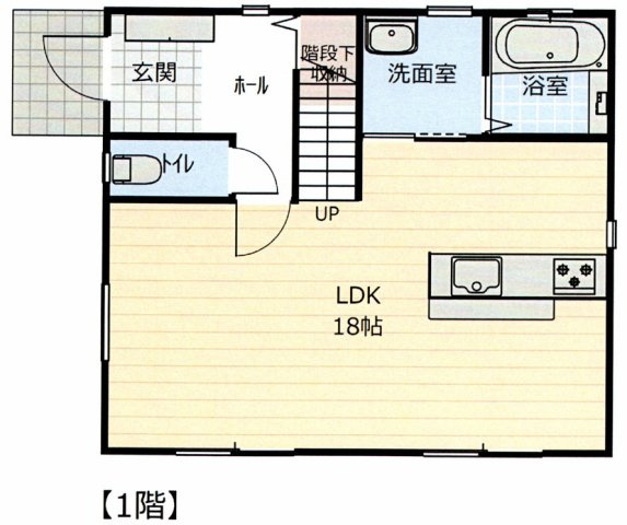 高岡町戸建ての間取り