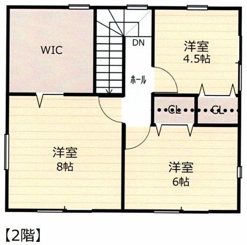 高岡町戸建ての間取り