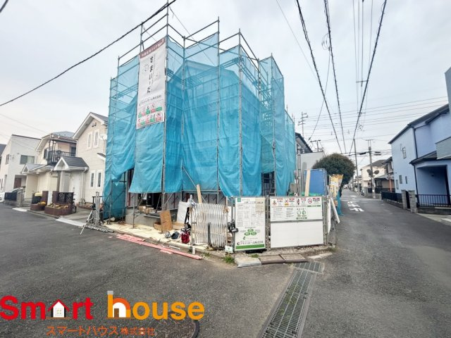 大和市西鶴間7丁目　新築1棟の前面道路含む現地写真