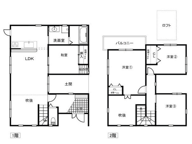 明石市大久保町大久保町　中古戸建の間取り|4LDK＋ロフトです。
