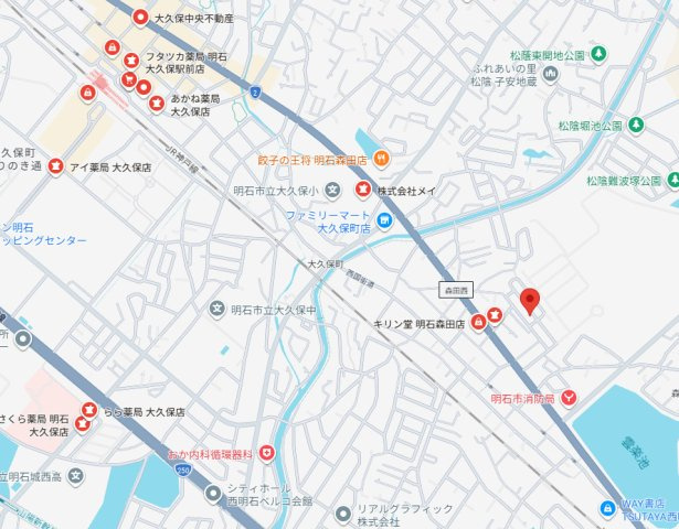 明石市大久保町大久保町　中古戸建の地図