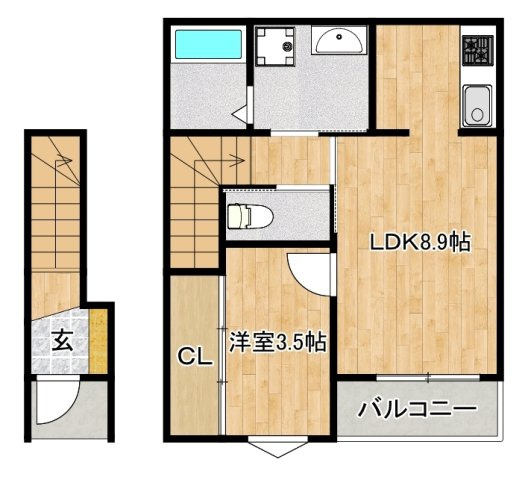 メゾングレイス上津の間取り