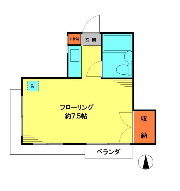 コスモ谷中の間取り
