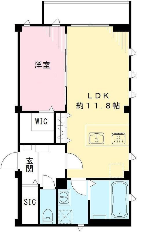 ラシーネ北新宿の間取り|間取りです。