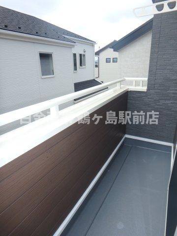 坂戸市片柳新築戸建のバルコニー