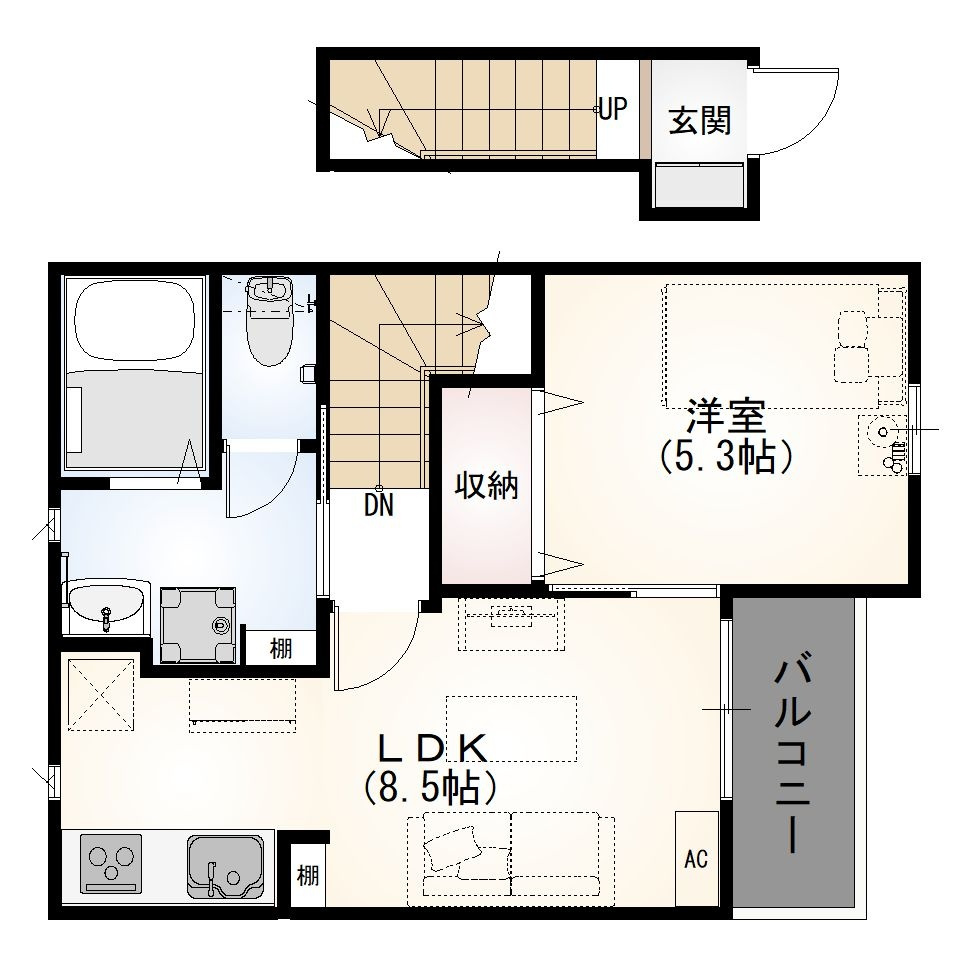 ロタス中島の間取り