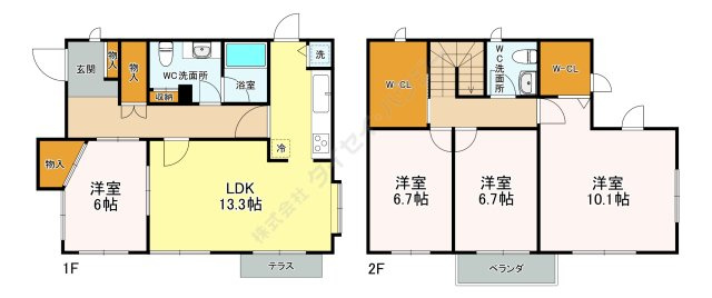 本藤沢６丁目戸建の間取り