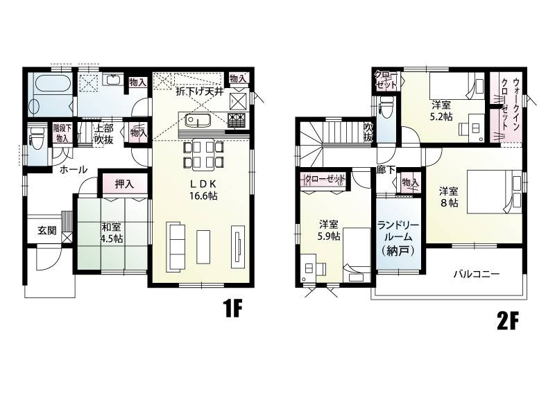 小山市西城南5丁目　新築戸建3の間取り