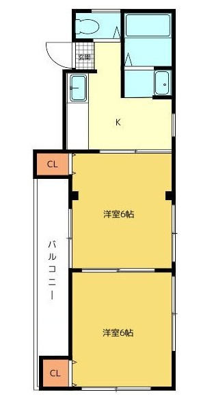 大和屋第二ビルの間取り|間取りです。