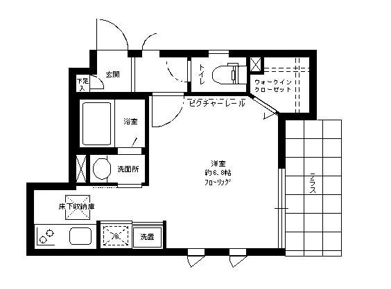 マイセンヴィラ自由が丘 の間取り|間取りです。