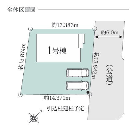 千葉市稲毛区萩台町０２期の区画図